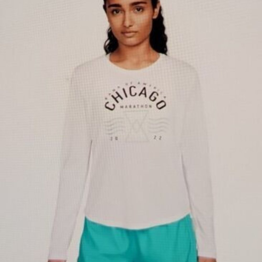 New Nike Women Chicago Marathon Long sleeve shirt